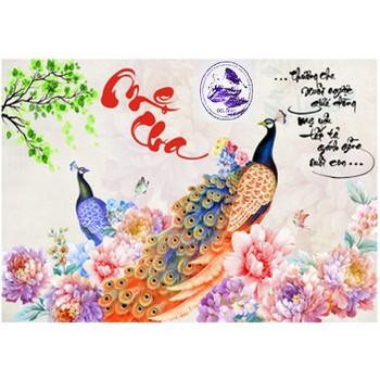 Tranh đính đá cha mẹ_yn5392_75*50cm