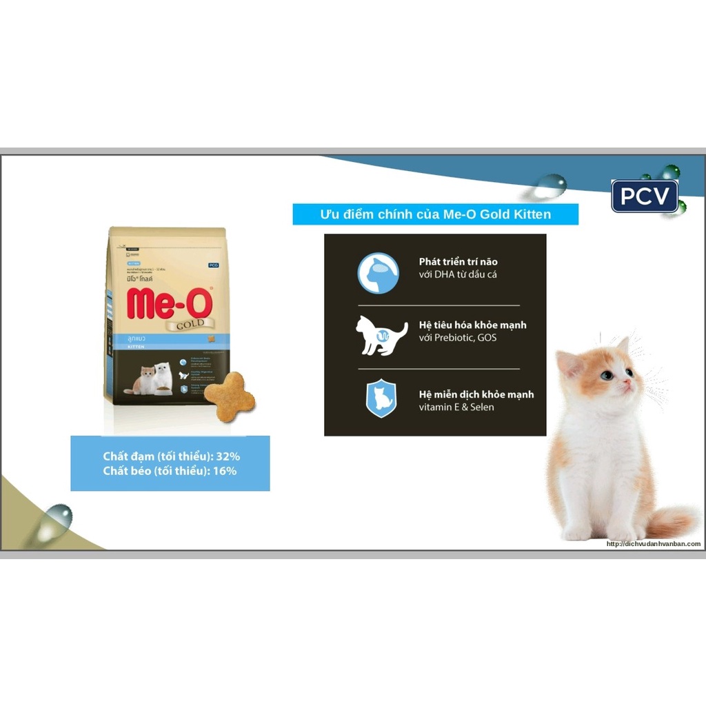Thức Ăn Hạt Me-O Gold Kitten Cho Mèo Con - [Nông Trại Thú Cưng]