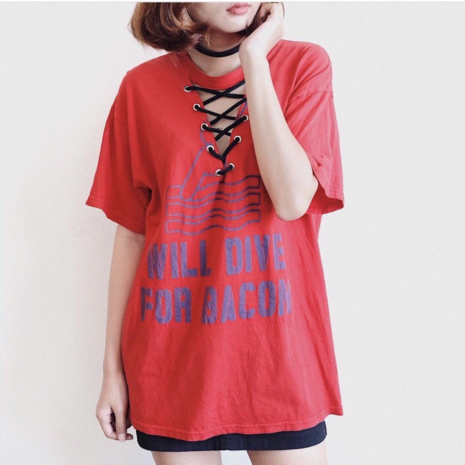 (40-55KG)Áo Choker Tay Lỡ Nữ