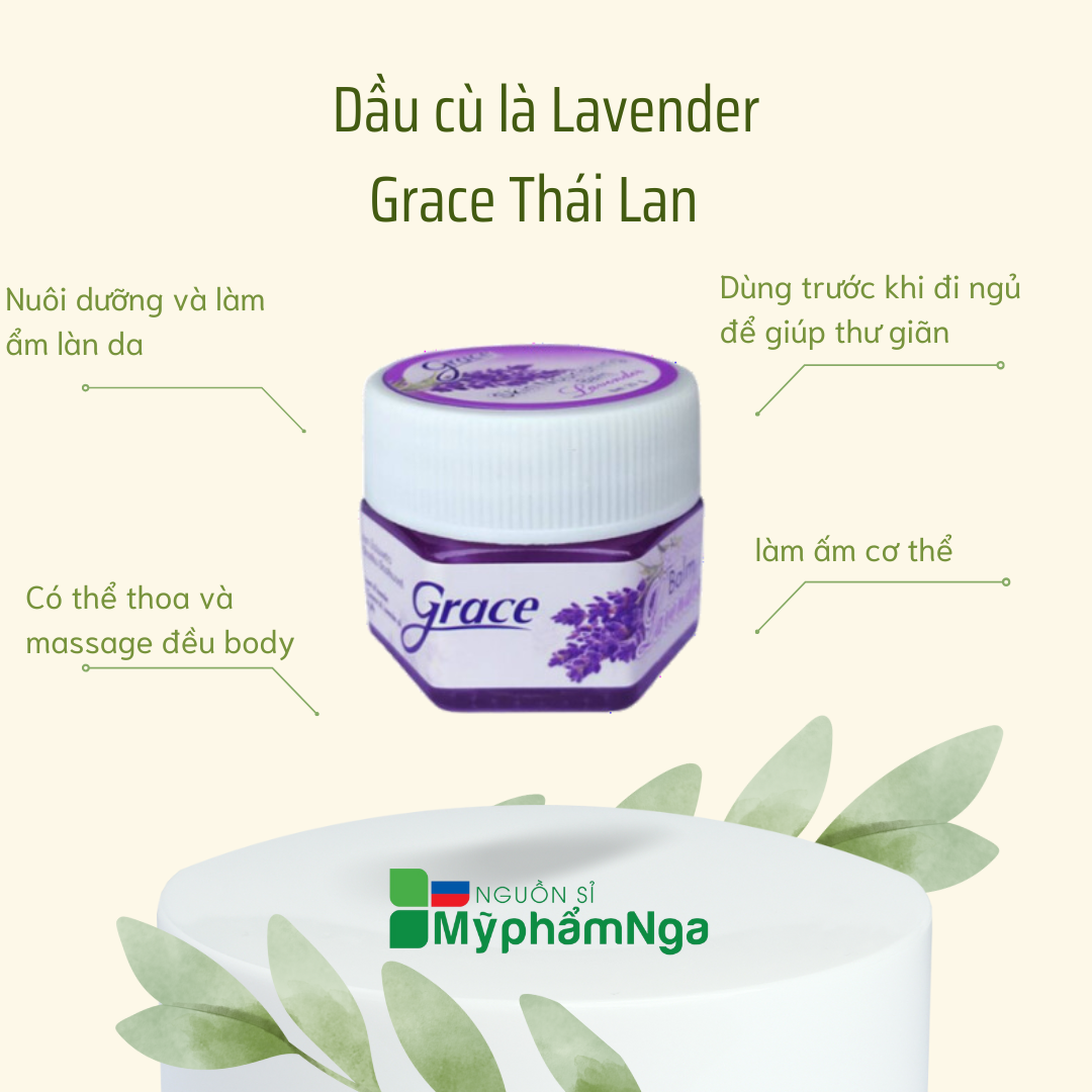 Dầu cù là Lavender GRACE Thái lan thảo dược