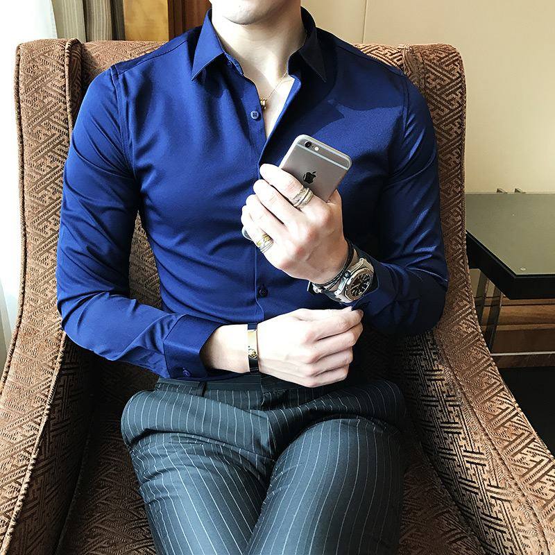 1 sét quần âu Vinteck + áo sơ mi lụa Cao Cấp