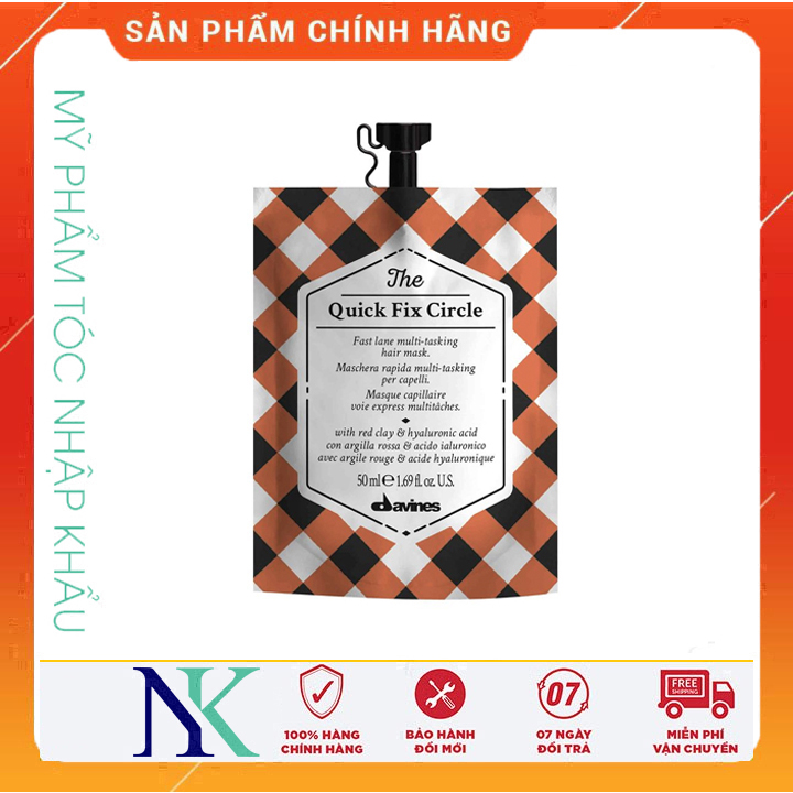 Mặt nạ davines phục hồi tóc nhanh the quick fix cirle 50ml