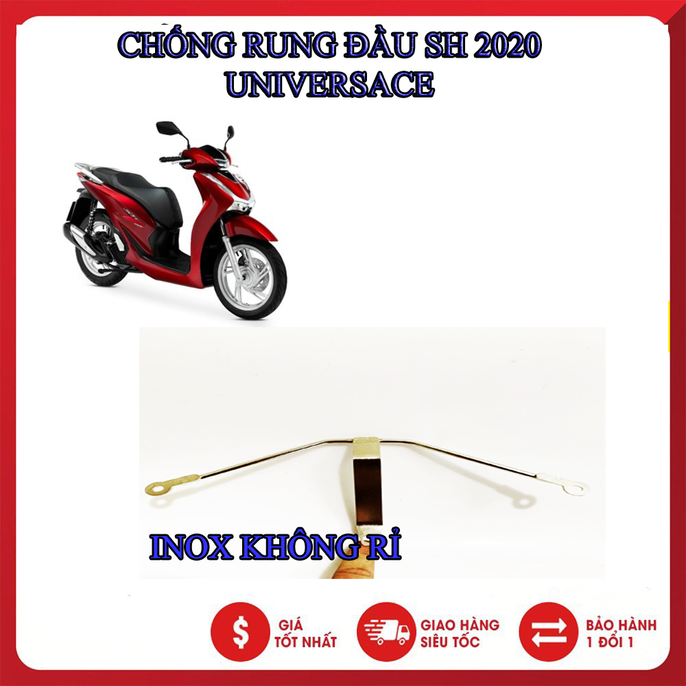 CHỐNG RUNG ĐẦU SH 2020 (INOX  TRẮNG)