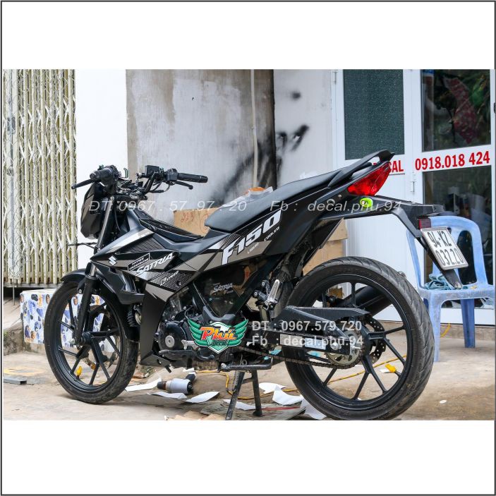 Tem rời Satria rời Xám đen (X)