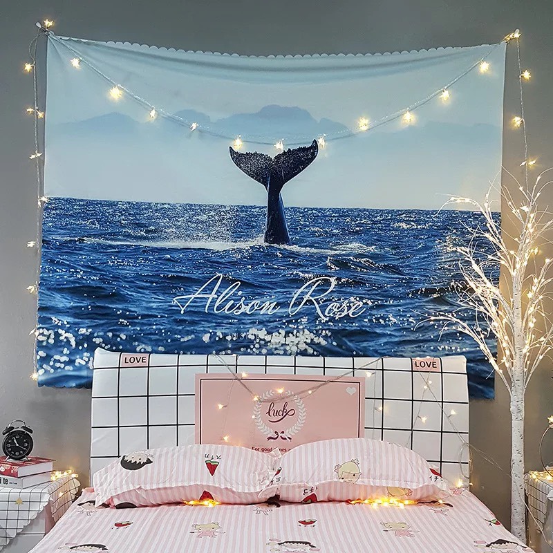 [HCM]Thảm treo tường size 150x130 cm vải treo tường Decor phòng ngủ tranh vải treo tường ( tặng phụ kiện đinh )