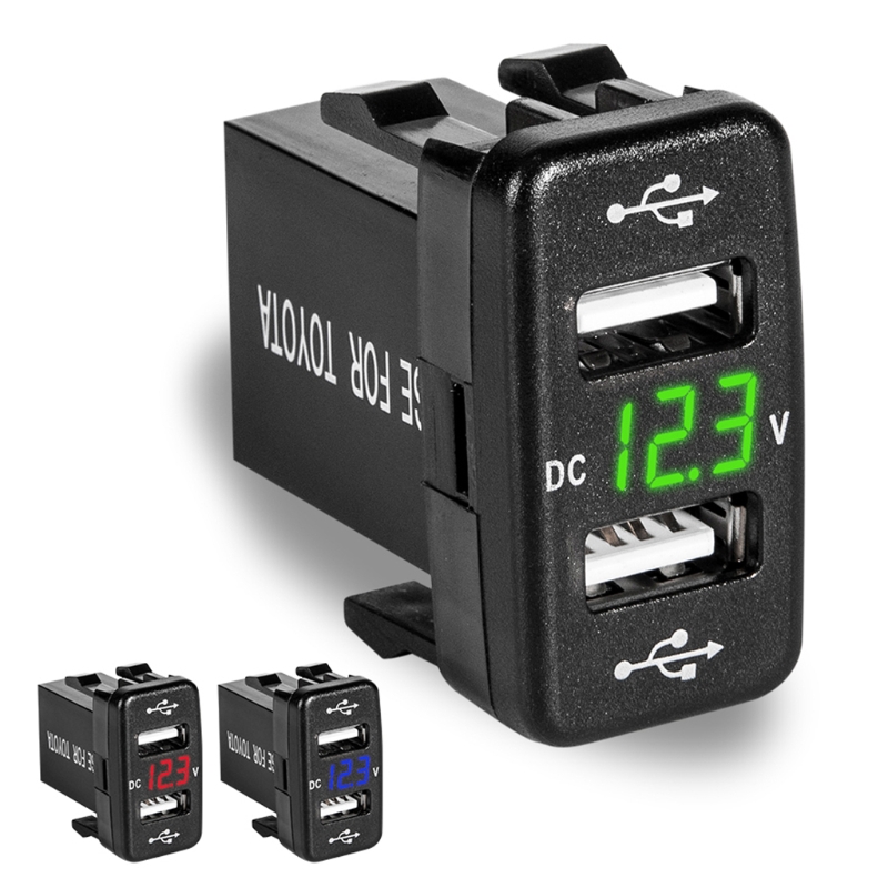 Sạc nhanh chia 2 USB gắn cổng chờ xe hơi