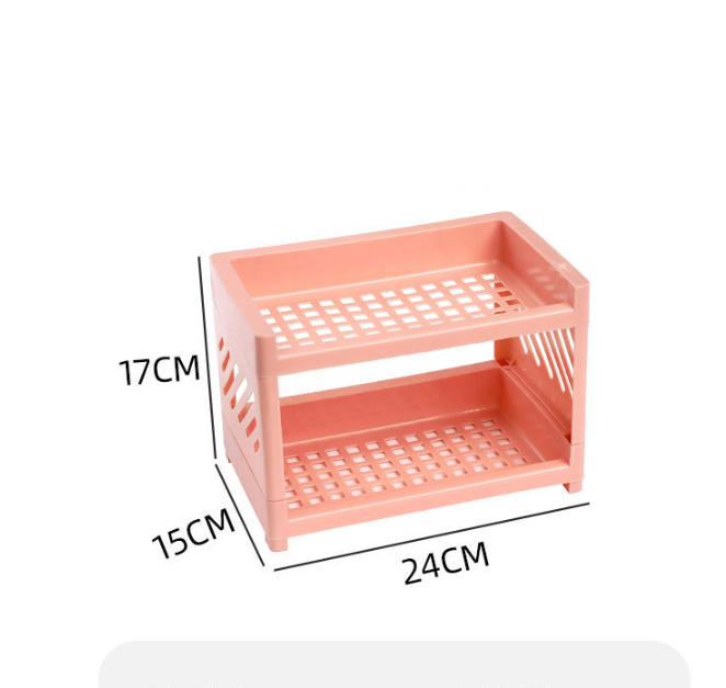 Kệ Nhựa Mini 2 Tầng Để Bàn Gọn Gàng