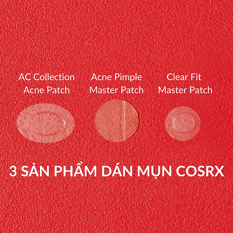 Miếng dán mụn Cosrx Acne Pimple Master Patch (Đỏ) / Cosrx Clear Fit Master Patch (Đen) / Cosrx AC Collection Acne