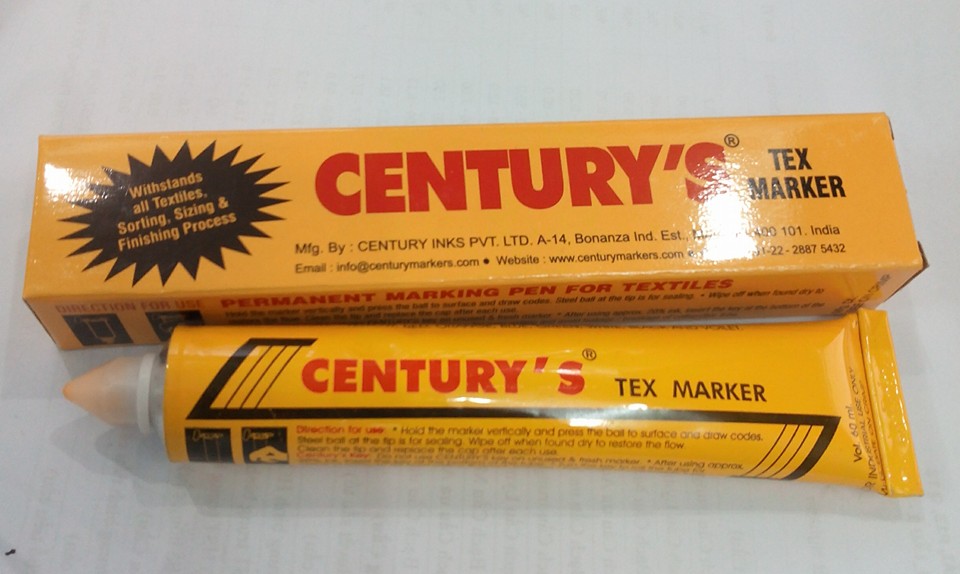 Century's Tex Marker bút đánh dấu lên vải không phai