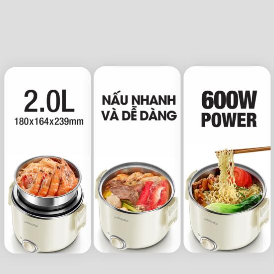 Hộp Cơm Điện Lock&Lock EJR226IVY (2 Lít) - Hàng chính hãng