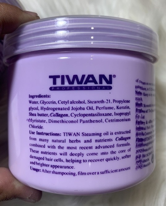 Hấp Dầu Collagen Tiwan Tím 500ml Siêu Mượt