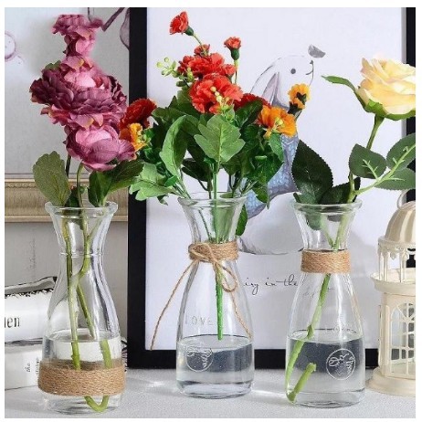 [HÀNG CHẤT LƯỢNG] Bình Hoa Thủy Tinh Eo Trang Trí