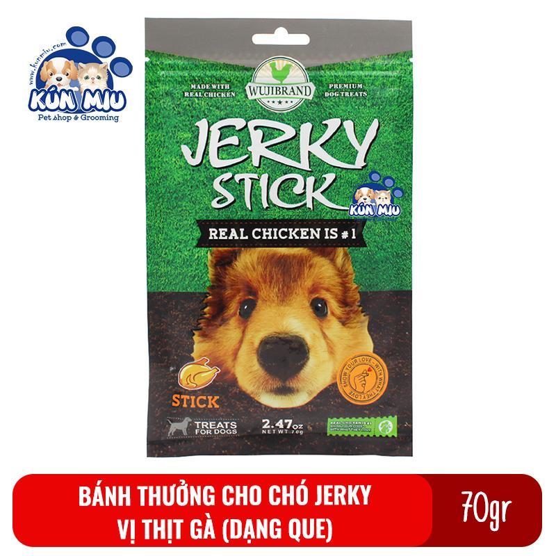 Bánh thưởng cho chó Jerky 70gr Vị thịt gà dạng que