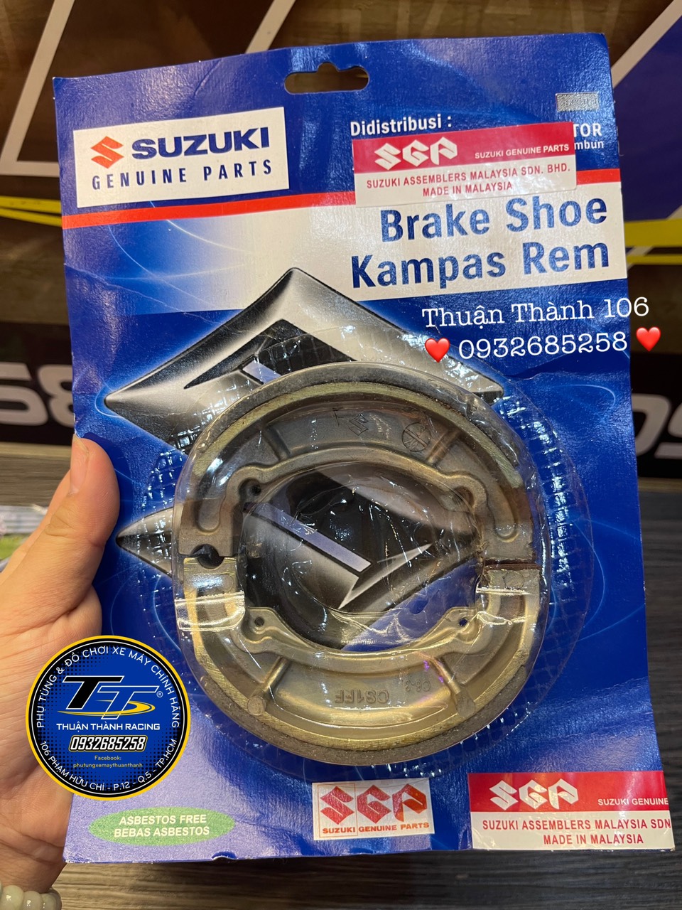 Bố thắng đùm Sport Satria Xipo RGV