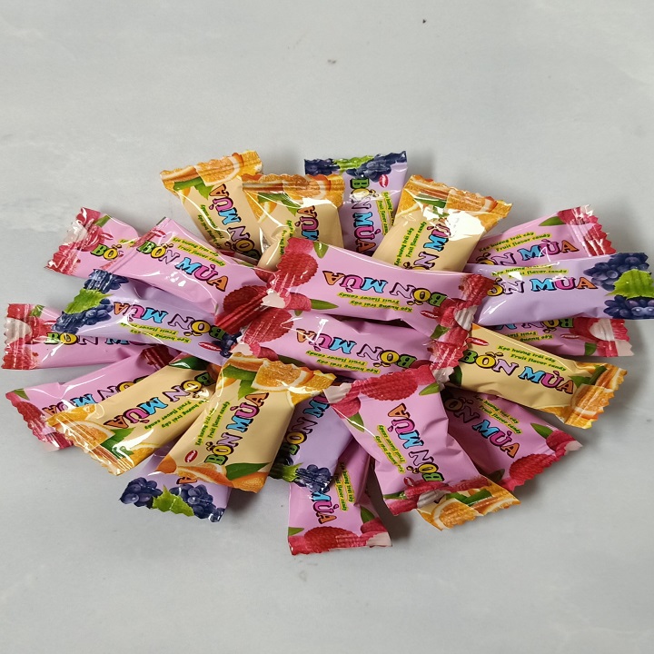 3 bịch kẹo trái cây bốn mùa 90g LD