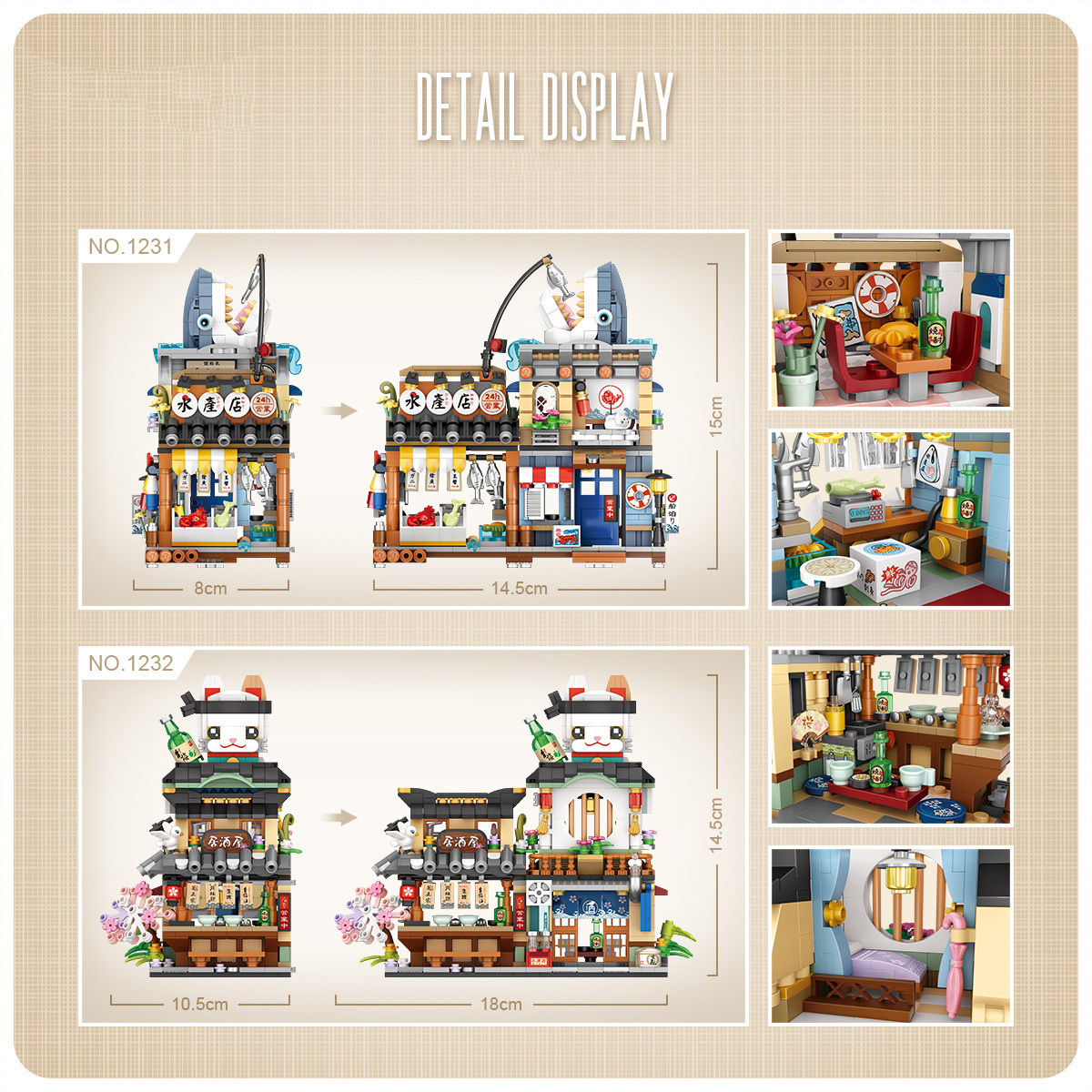 Đồ chơi lắp ráp LOZ mô hình Aquatic shop