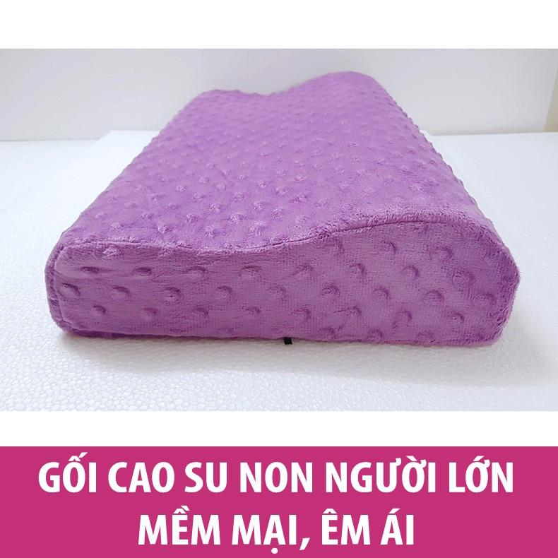 Gối cao su non độ đàn hồi tốt chổng mỏi cổ, gối cao su non thiết kế đặc biệt chống ngủ ngáy, gối nằm bằng cao su non cỡ lớn