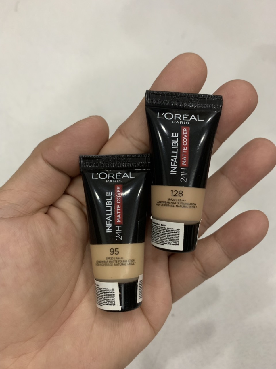 Combo 2 tuyp kem nền Loreal Infallable 5ml/tuyp