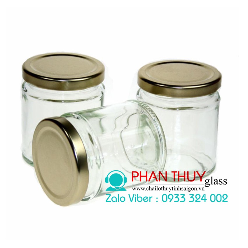 [HCM]Hũ Thủy Tinh 220ml nắp Thiết