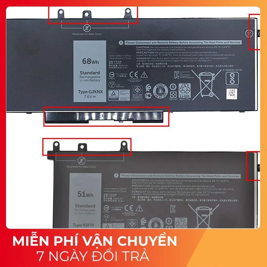 Pin laptop dell latitude 5580 gjknx gd1jp 0gd1jp 68wh zin