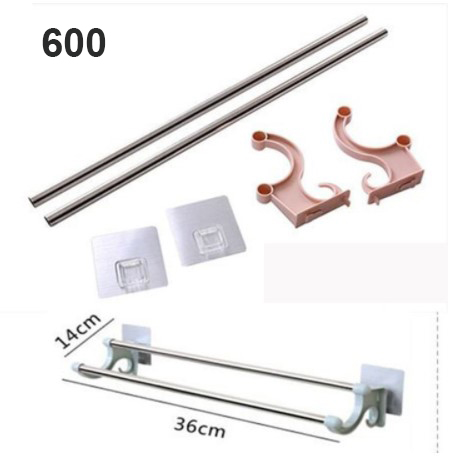 Giá treo khăn đa năng 2 tầng (LOẠI DÁN)