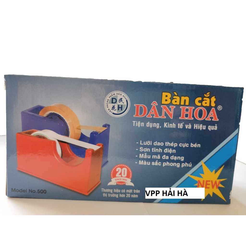 [HCM]Bàn cắt băng keo giấybăng keo 2 mặt Dân Hoa vòng lớn bản rộng 18cm-2.5cm