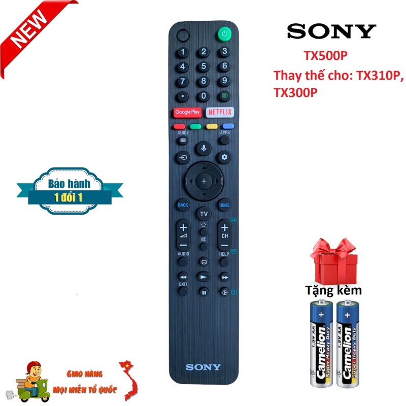 Bảng giá Điều khiển tivi Sony có giọng nói RMF - TX500P hàng mới, cao cấp, các dòng tivi sony đời mới hiện nay [ Tặng kèm pin, BH đổi mới ] Remote tivi sony TX500P