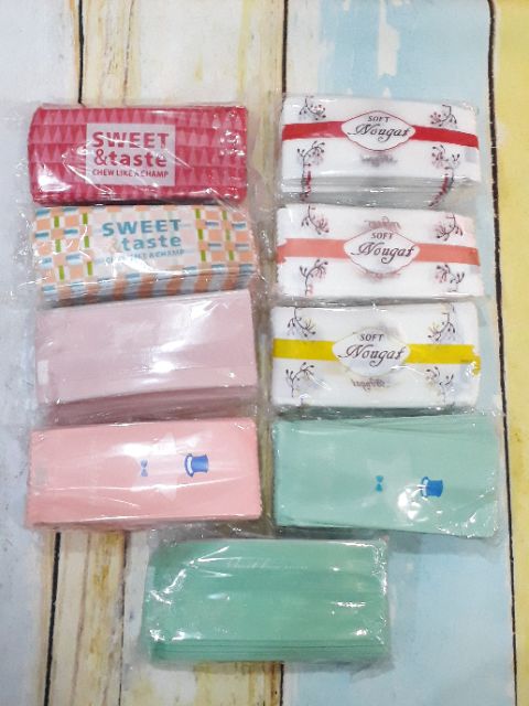 Bộ túi đựng kẹo Bộ 100 túi ép đựng kẹo nougat, túi đựng kẹo, túi ép đựng kẹo, dụng cụ làm kẹo handmade, dụng cụ làm bánh kẹo, túi đựng kẹo tiện lợi nhiều hình dễ thương