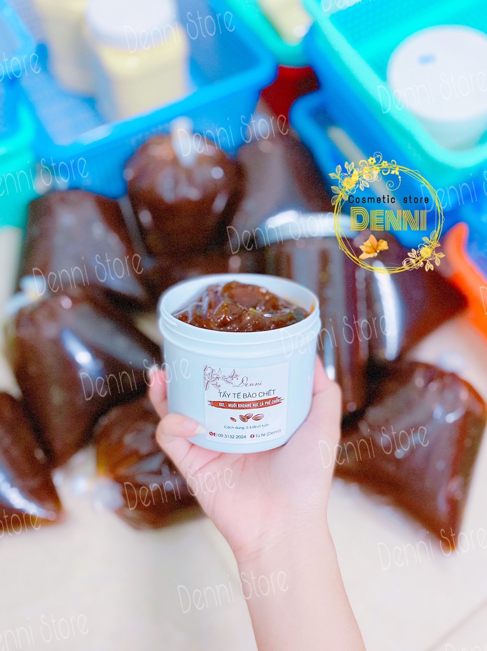 Lẻ hủ tẩy da chết cà phê nguyên chất 500g