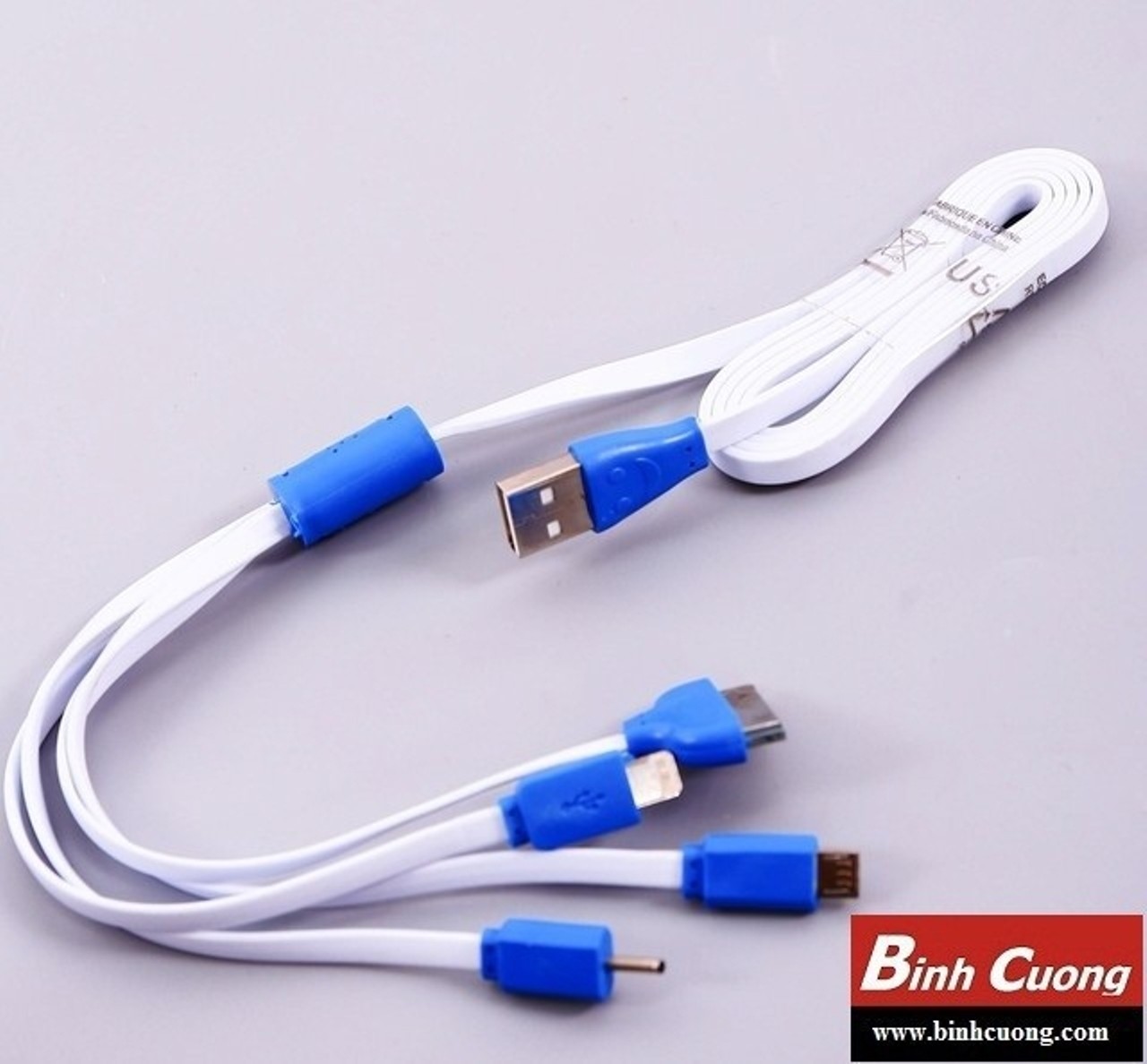 [HCM]Cáp sạc 4 đầu đa năng (Trắng)