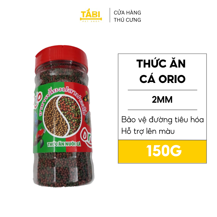 Hũ thức ăn cá orio 150g - cám cá cảnh orio