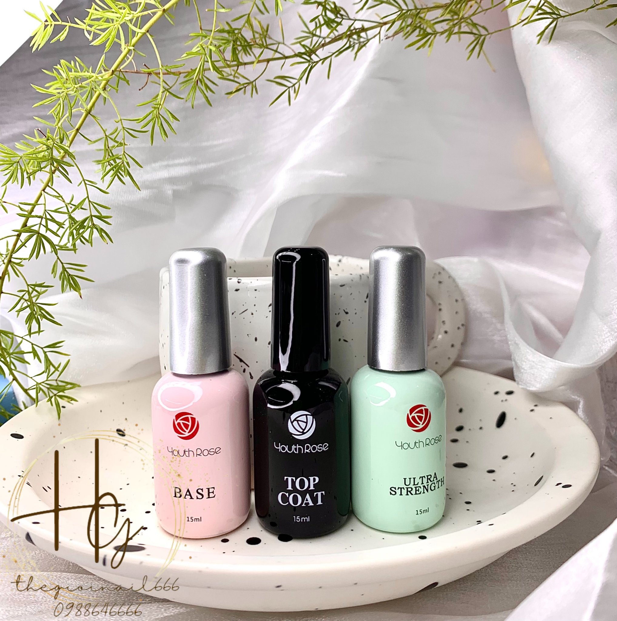 Base - Top - Cứng Móng sơn gel hiệu Rose hàng xuất