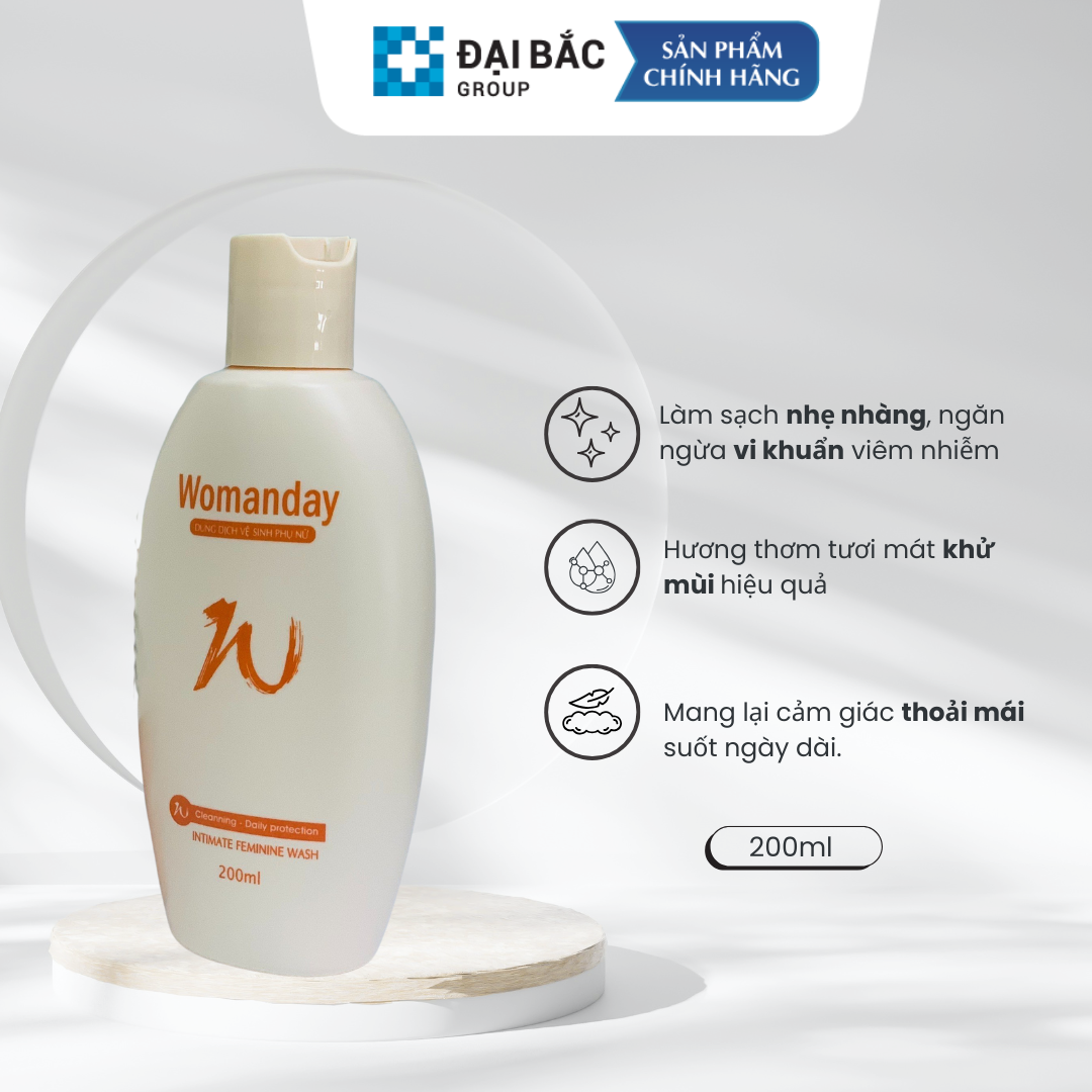 Combo 3 Bottles of Womanday Feminine Hygiene Solution 200Ml/Bottle