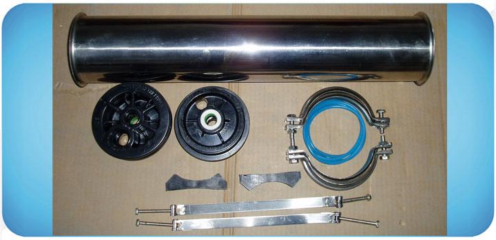 Vỏ màng inox 4040 đầu nhựa ABS