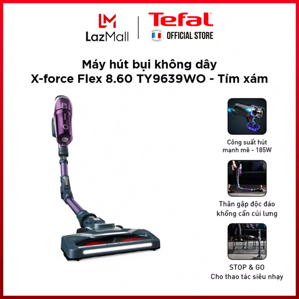 Máy hút bụi cầm tay không dây Tefal TY9639WO- Gian hàng chính hãng bảo hành 2 năm