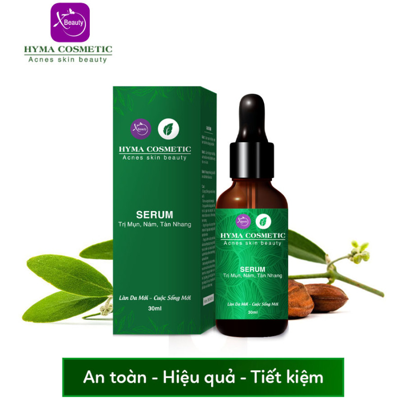 Serum tri mụn nám sẹo thâm rỗ tàn nhang XBeauty Hyma Acnes chai 10ml. Dòng kem ngăn ngừa mụn thâm sẹo rỗ
