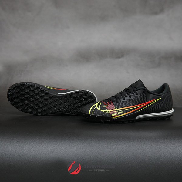 GIÀY ĐÁ BÓNG CHÍNH HÃNG NIKE MERCURIAL VAPOR 14 ACADEMY TF - CV0978-090 -  ĐEN / XÁM | Lazada.vn