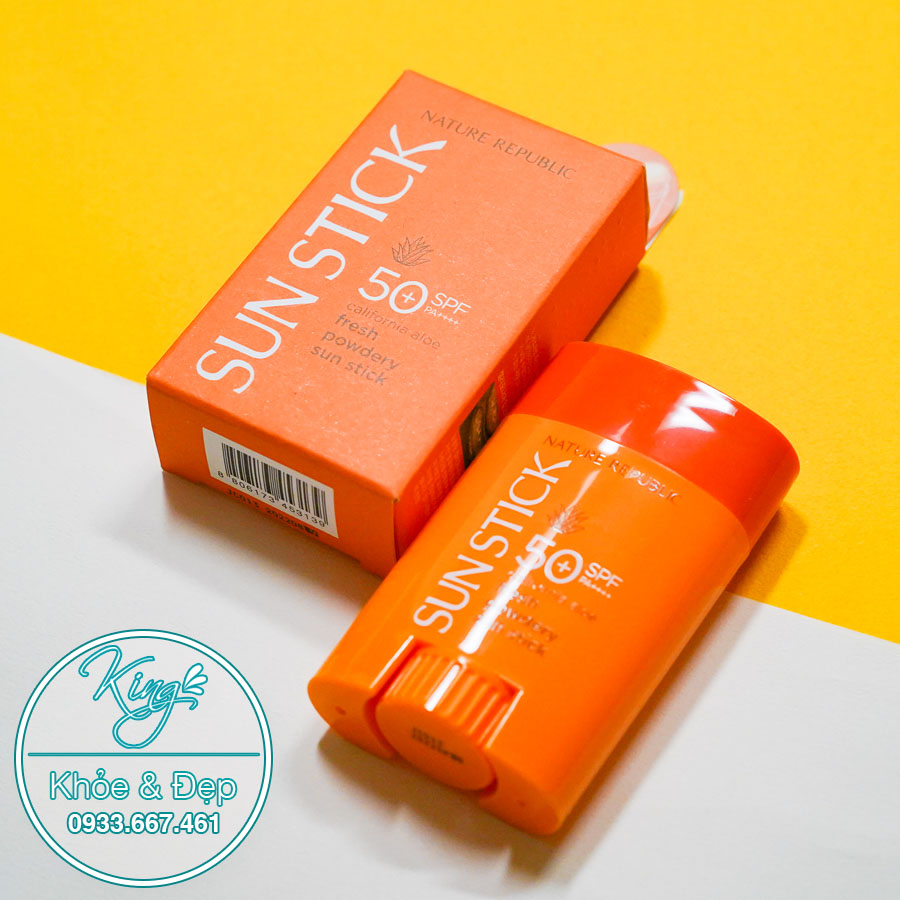 [HCM]Kem Chống Nắng Nature Republic Alifornia Aloe Fresh Powdery Sun Stick