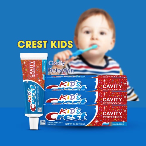 Kem Đánh Răng Crest Kids Cavity Protection MỸ An Toàn Cho Bé 130g - Wincy Mart