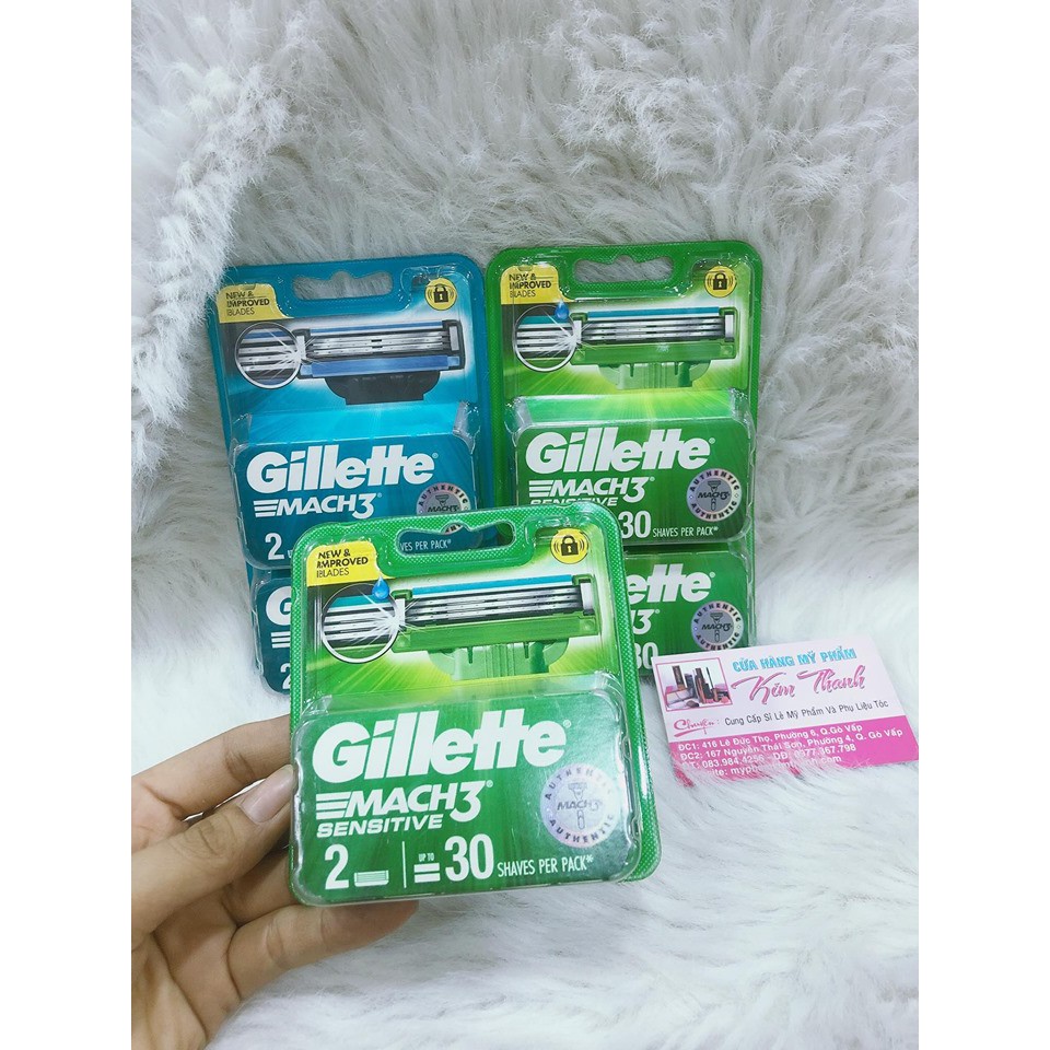 Hộp 2 lưỡi dao cạo râu Gillette Mach3