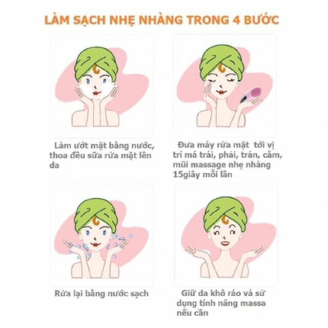 [HCM][BH 1 đổi 1] Máy Rửa Mặt AIKEDILI SONIC FACIAL CLEANSING STANDARD