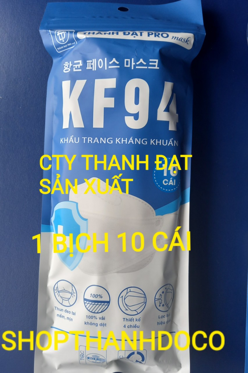 KHẨU TRANG KF94 THÀNH ĐẠT ( 1 BỊCH 10 CÁI )TRẮNG