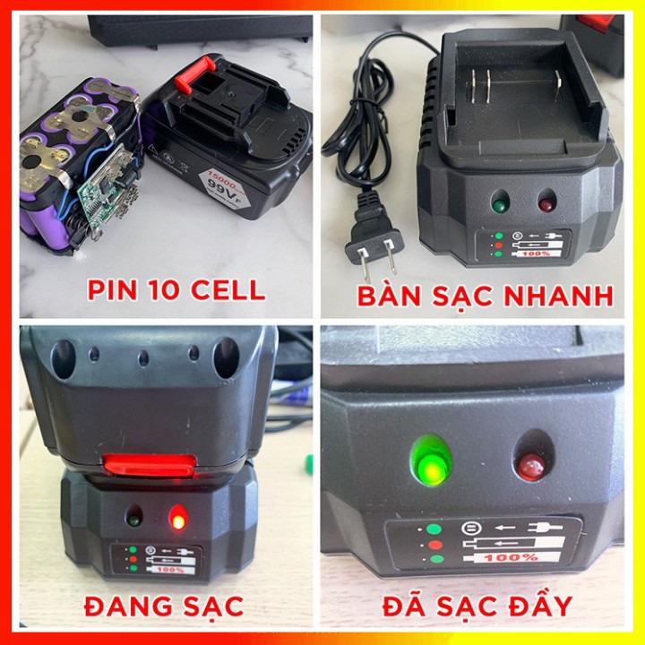Sạc pin máy siết bulong 10 cell cao cấp