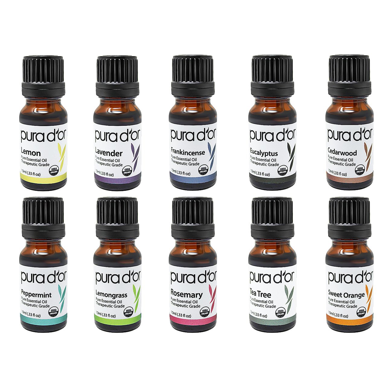 Set 10 Lọ Tinh Dầu Hữu Cơ / 10ml Essential Oil Set