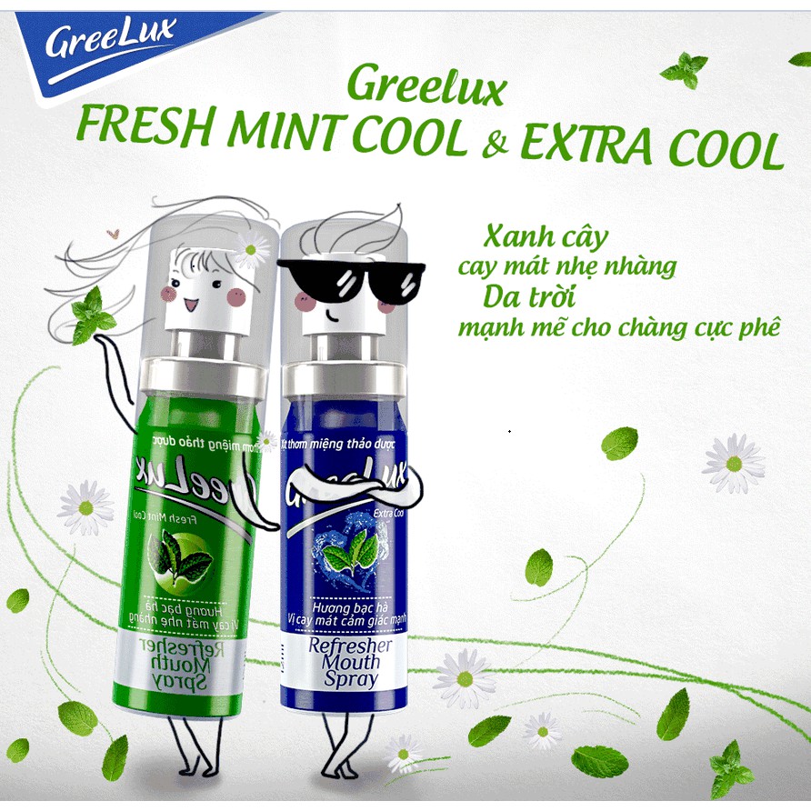 Xịt thơm miệng thảo dược Greelux Lọ 12ml