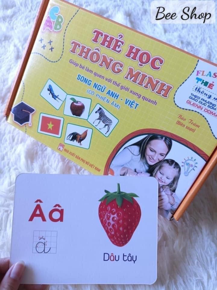 Bộ thẻ Flash Card song ngữ size to