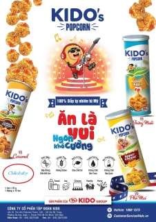 Combo 3 hộp Bắp rang Kido s Popcorn caramel trứng muối phô mai thumbnail