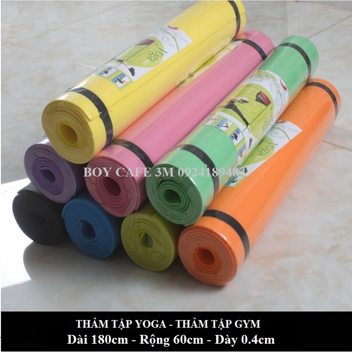 Thảm tập yoga - gym 1 lớp 4mm giá rẻ