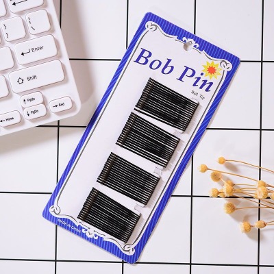 Vỉ kẹp ghim tóc màu đen giá rẻ, kẹp ghim thời trang , vỉ 60 kẹp tăm ghim kẹp tóc màu đen dạng phẳng thời trang , kẹp tóc tăm đen tạo kiểu tiện lợi không gây đau đầu