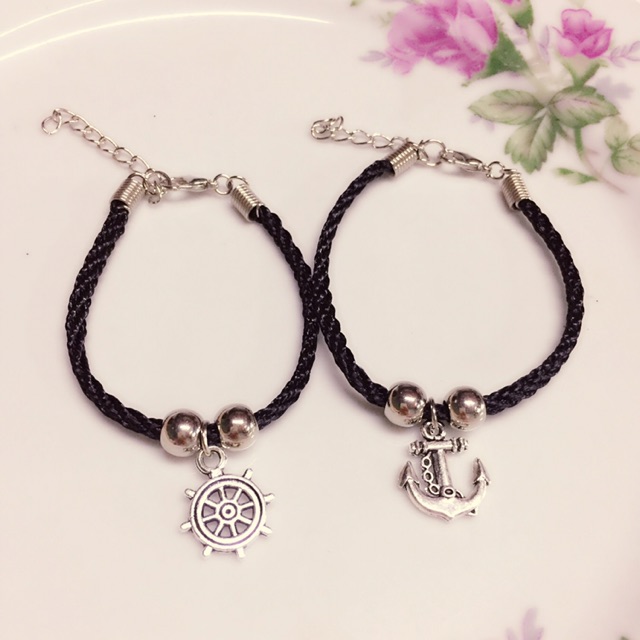 Vòng tay handmade cặp bánh lái mỏ neo, đa dạng mẫu mã, chất lượng đảm bảo và cam kết hàng đúng mô tả